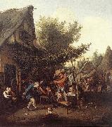 DUSART, Cornelis Village Feast dfg oil on canvas